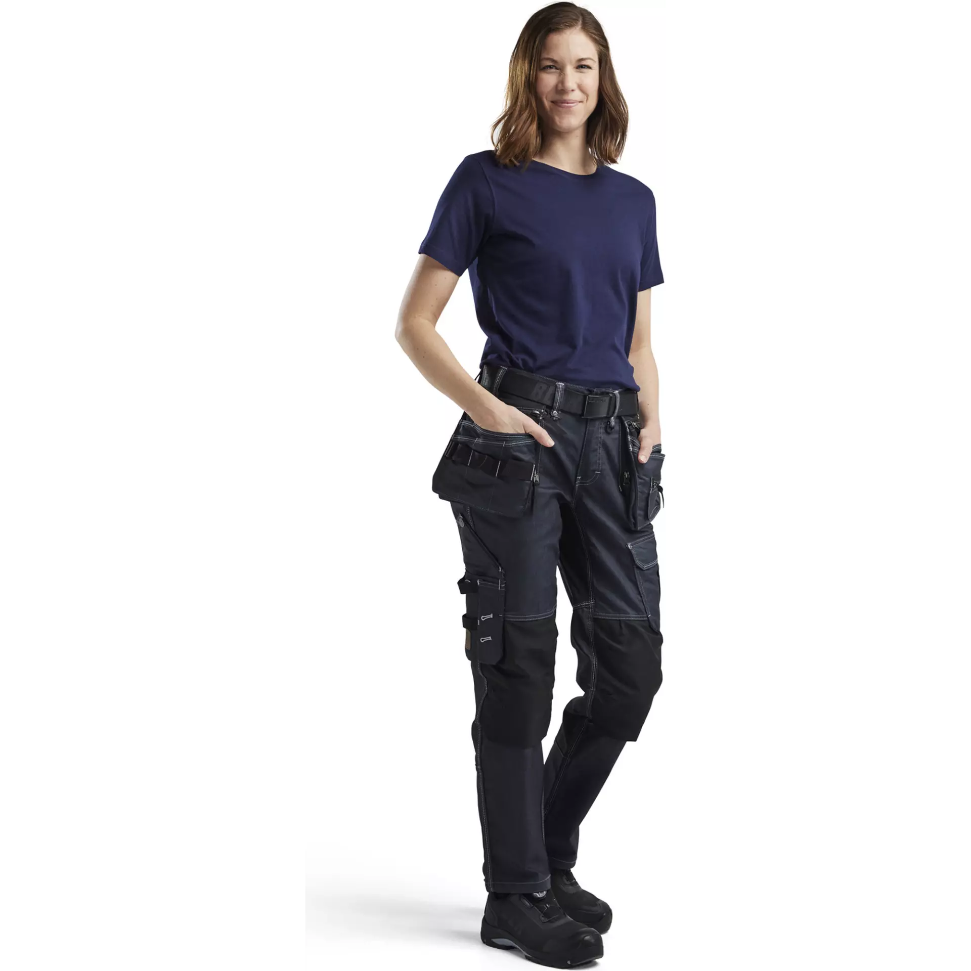 Blaklader 333410428900, Ladies T-Shirt, Navy Blue, image 3