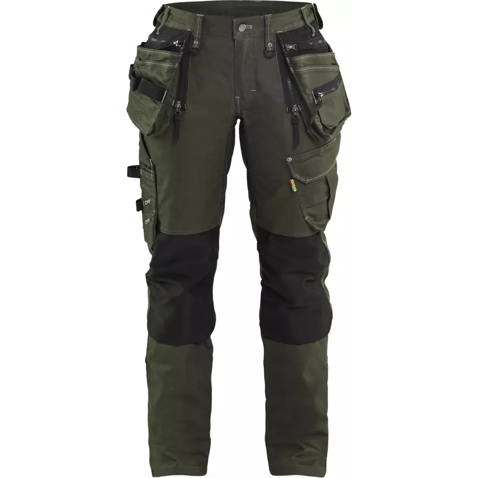 Blaklader 799011414298, X1900 Ladies Stretch Craftsman Work Trousers, Forest Green/Black