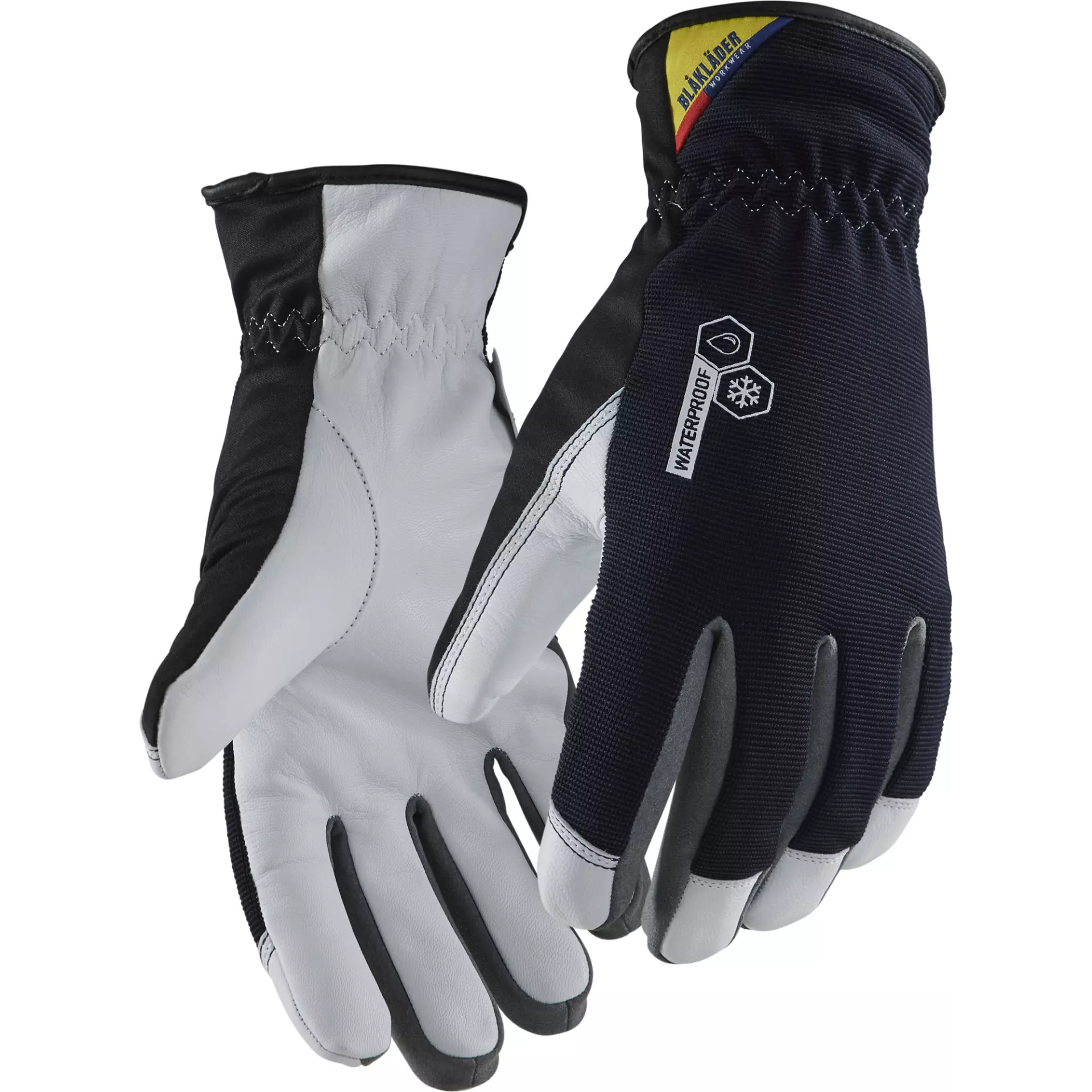 Blaklader 281114748610, Waterproof Lined Work Glove, Dark Navy/White