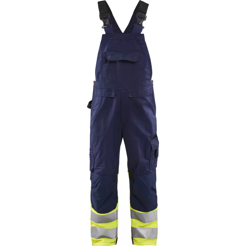Blaklader 266218008933, High Vis Latzhose, Marineblau/ Gelb, image 1, gallery thumbnail