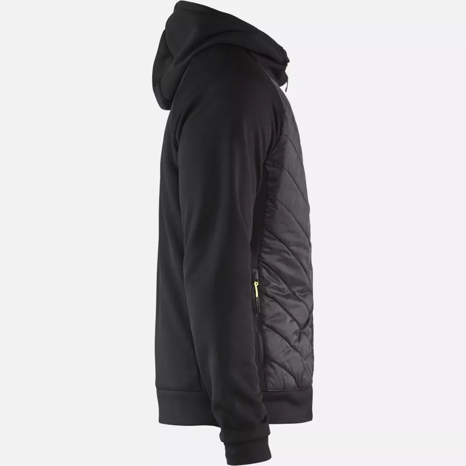 Blaklader 346325269933, Hybrid Sweatshirt, Black/Yellow, image 2, gallery thumbnail