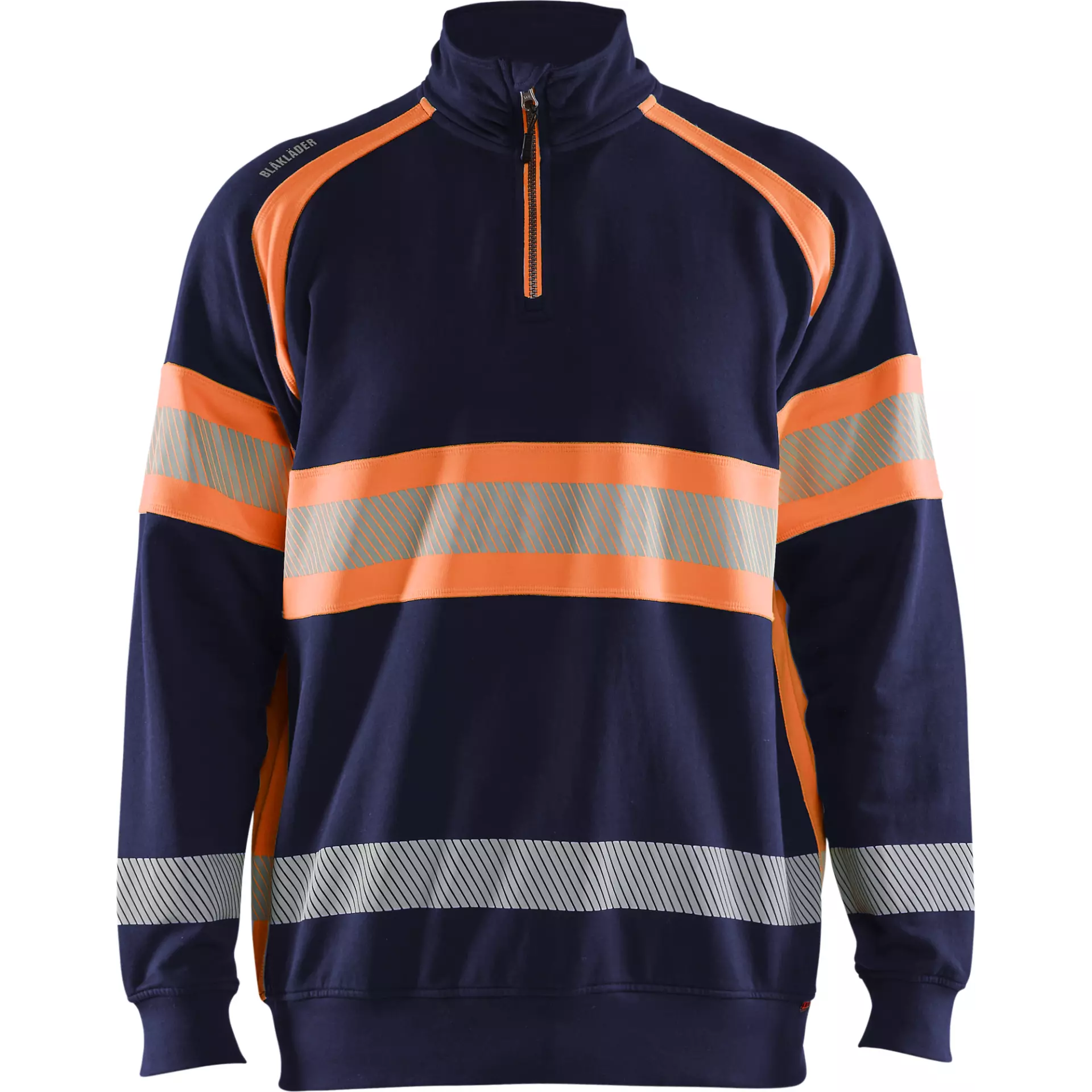 Blaklader 355311588953, High Vis Sweatshirt, Navy Blue/Orange