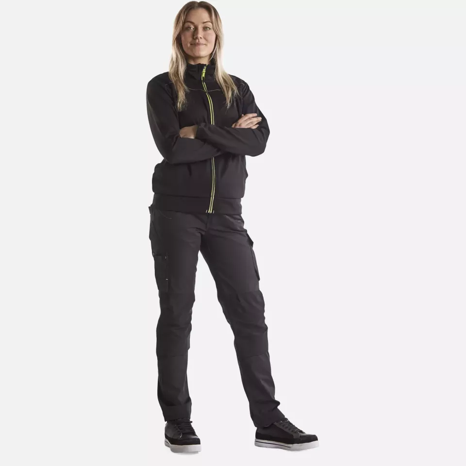Blaklader 719513309933, Damen Stretch Arbeitshose, Schwarz/Gelb, image 6, gallery thumbnail