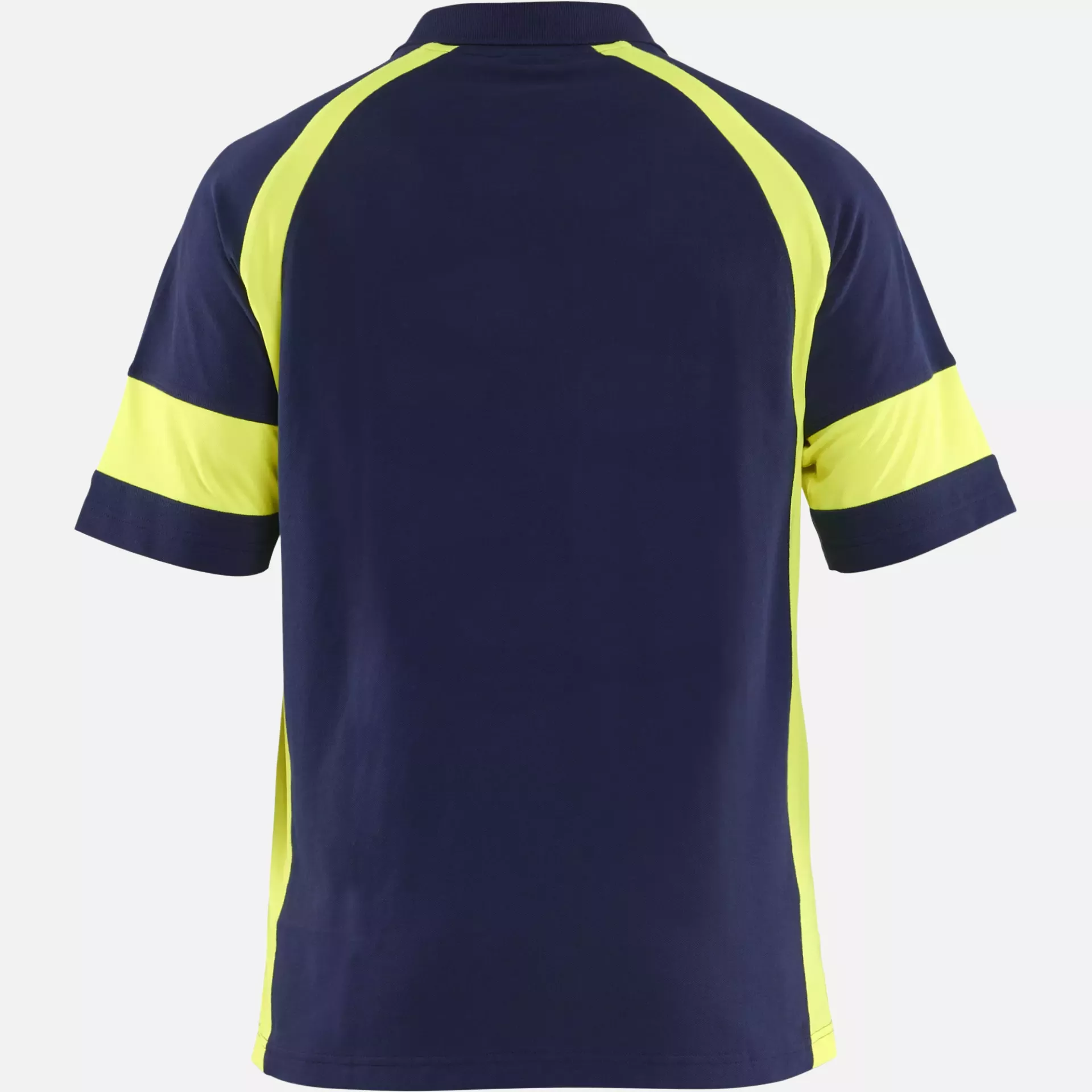 Blaklader 352810508933, High Vis Polo Shirt, Navy Blue/ Yellow, image 4