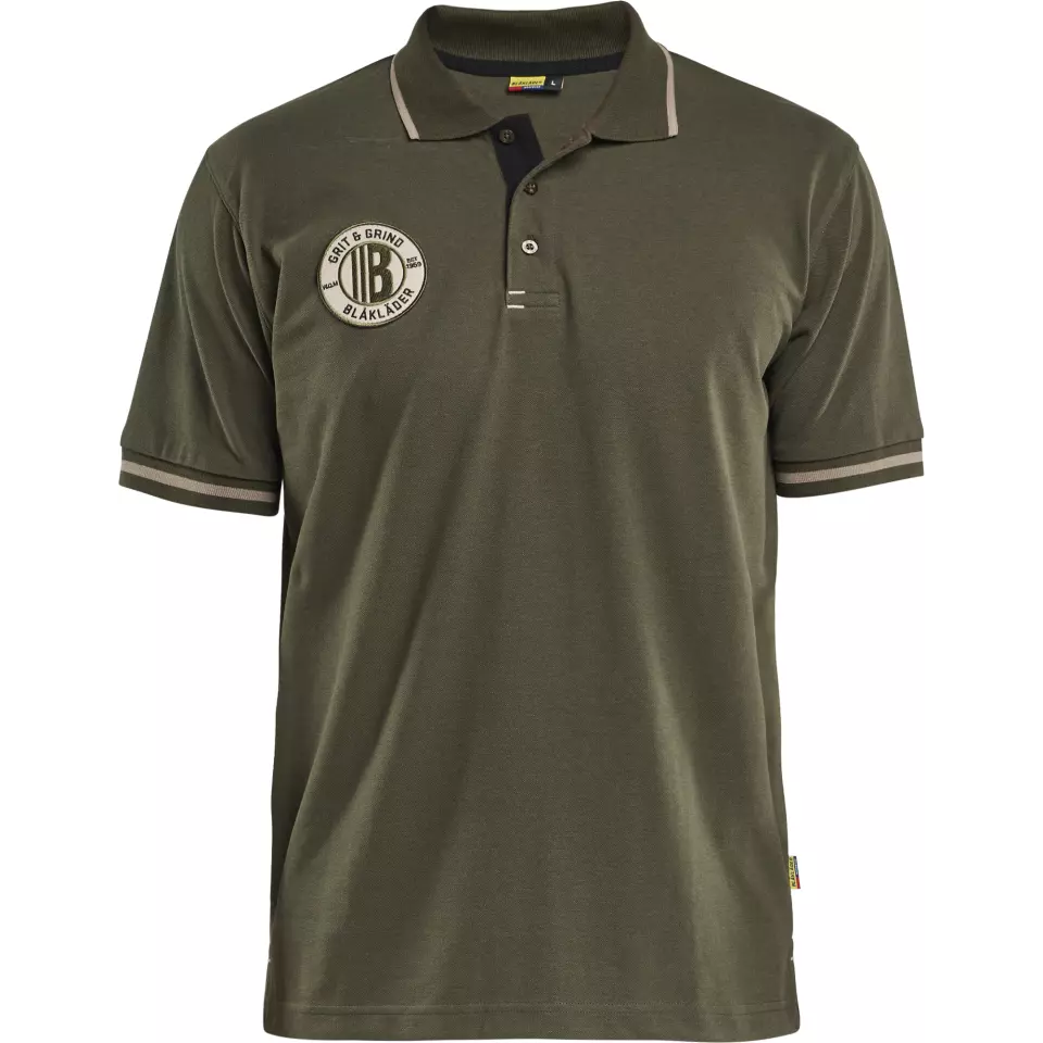 Blåkläder 940210504209, Grit and Grind Polo Shirt, Waldgrün, image 1, gallery thumbnail