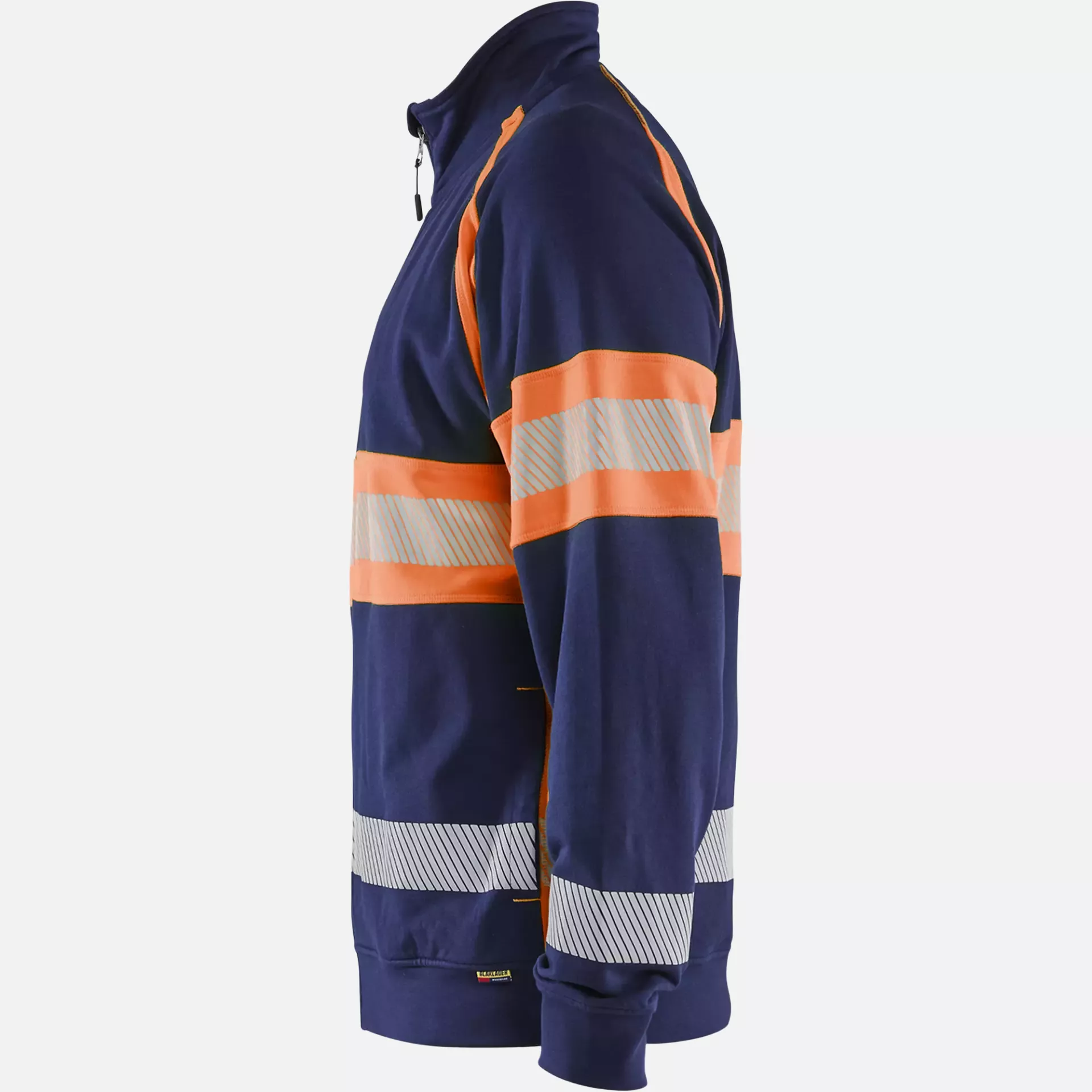 Blaklader 355111588953, High Vis Sweat Jacket, Navy Blue/Orange, image 3