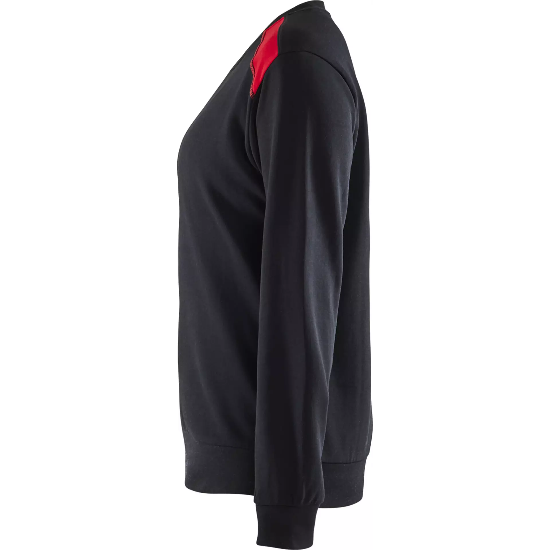 Blåkläder 340811589956, Women's Sweatshirt, Black/Red, image 3