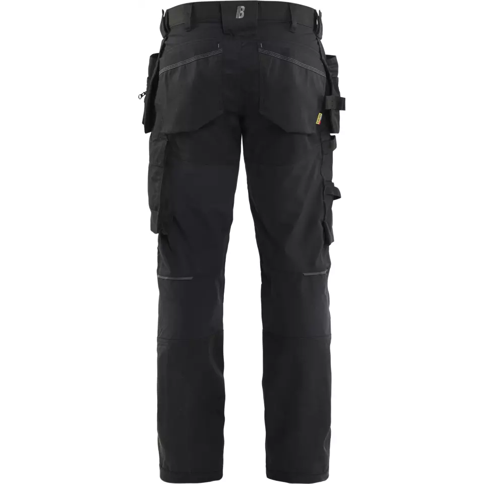 Blåkläder 175018329900, Stretch Craftsman Work Trousers, Black, image 4, gallery thumbnail