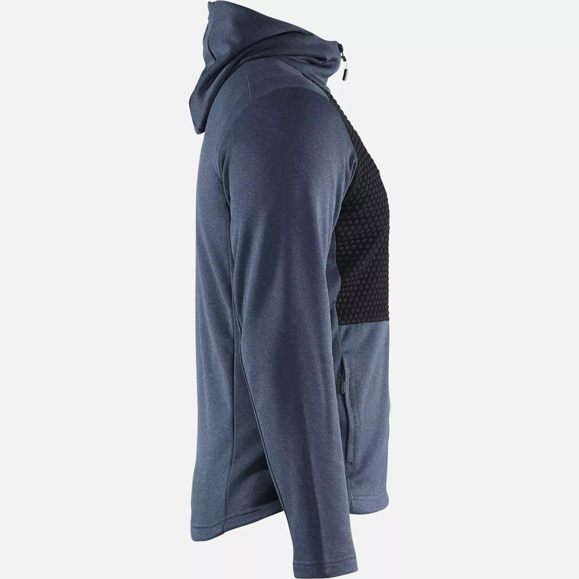 Blaklader 354025338299, Hooded Sweatshirt with Zipper, Dove Blue/Black, image 2