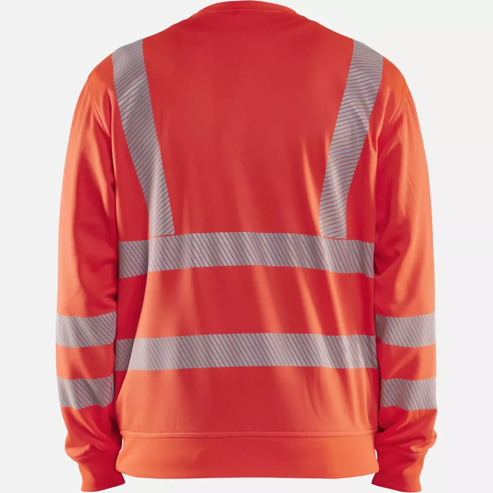 Blaklader 356225385500, High Vis Sweatshirt, Red, image 4, gallery thumbnail