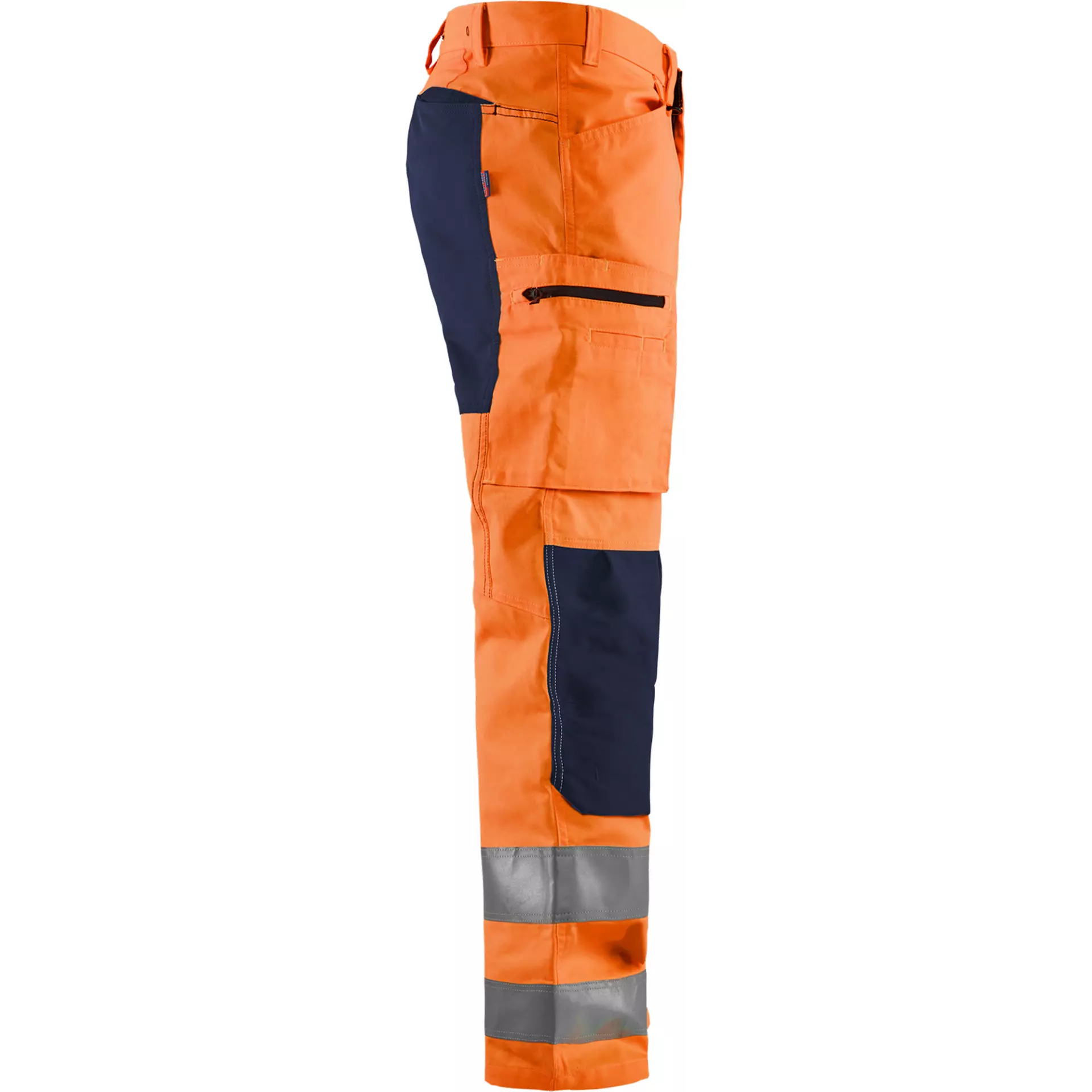 Blåkläder 158518115389, High Vis Stretch Work Pants, Orange/Navy Blue, image 2