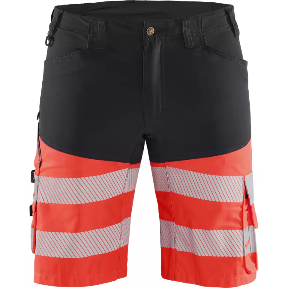 Blaklader 154118119955, High Vis Stretch Shorts, Black/High Vis Red