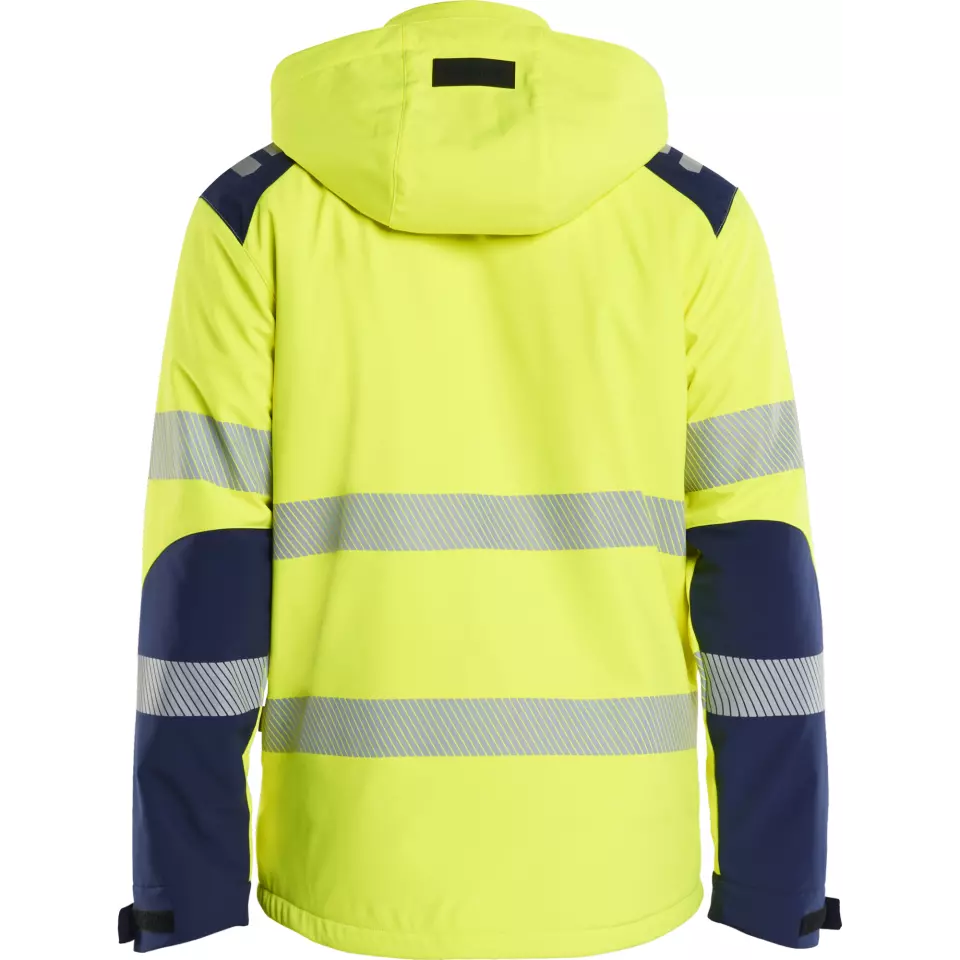 Blaklader 440025133389, High Vis Lined Lightweight Softshell Winter Jacket, Yellow/Navy, image 4, gallery thumbnail