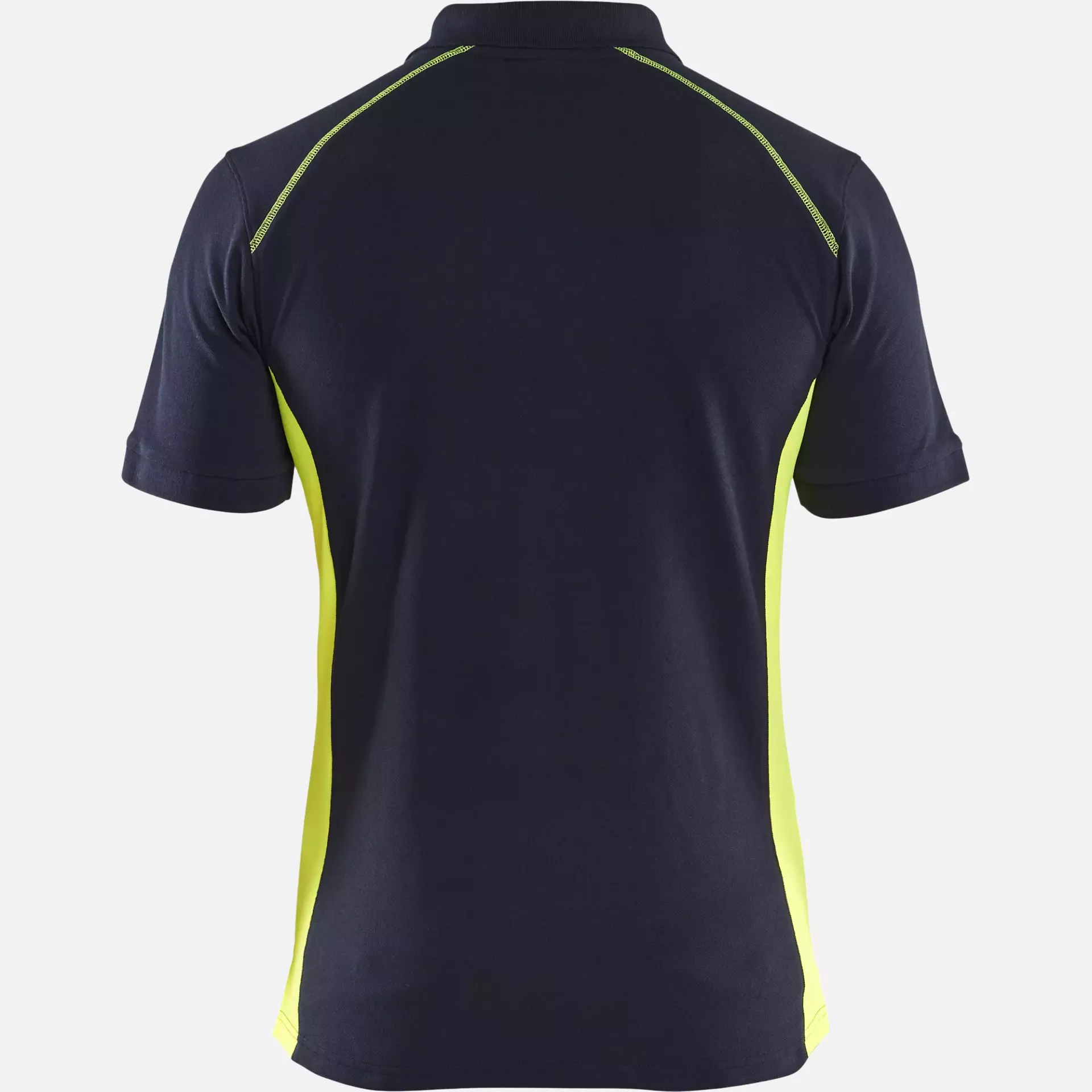 Blaklader 332410508633, Polo Shirt, Dark Navy/Yellow, image 4