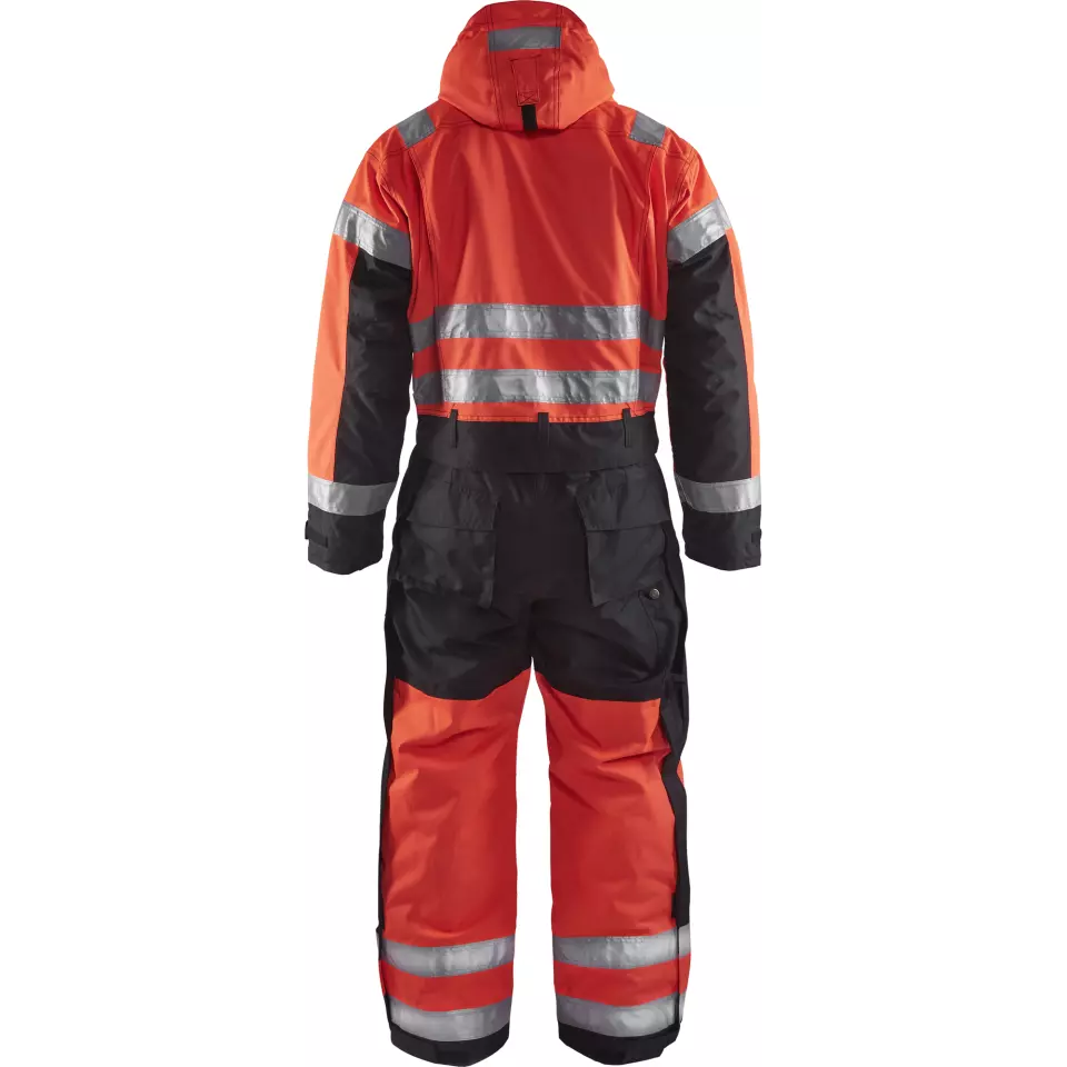 Blåkläder 676319775599, High Vis Winter Coverall, Red/Black, image 3, gallery thumbnail