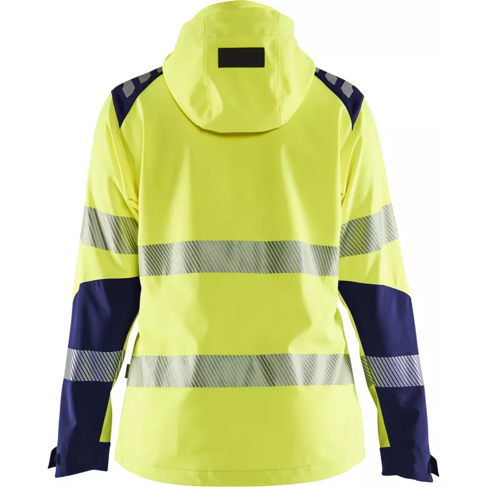 Blaklader 479125133389, High Vis Women's Softshell Jacket, Yellow/Navy Blue, image 4, gallery thumbnail