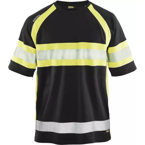Blaklader High Vis UV Protection T-Shirt, Black/Yellow