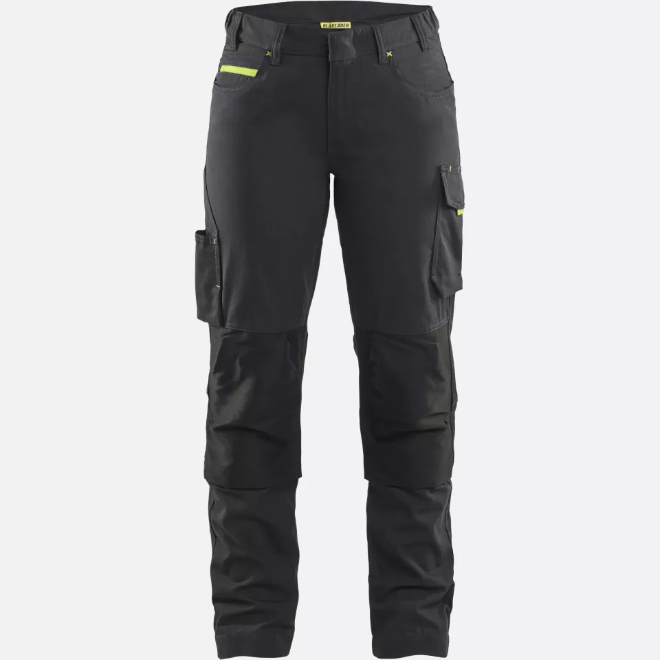 Blaklader 719513309933, Damen Stretch Arbeitshose, Schwarz/Gelb, image 1, gallery thumbnail