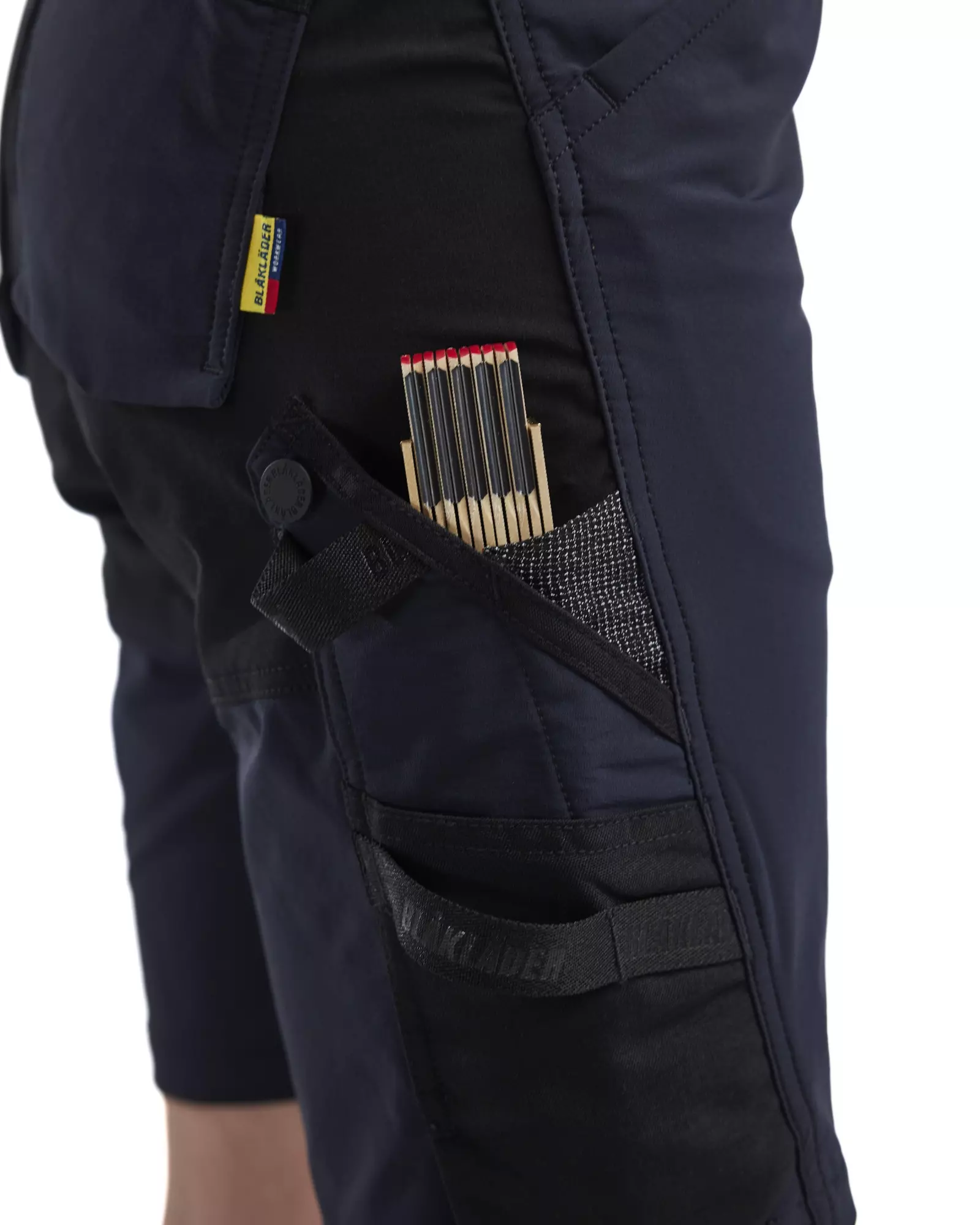 Blaklader 718316458699, Ladies 4-Way Stretch Craftsman Shorts, Dark Navy/Black, image 7