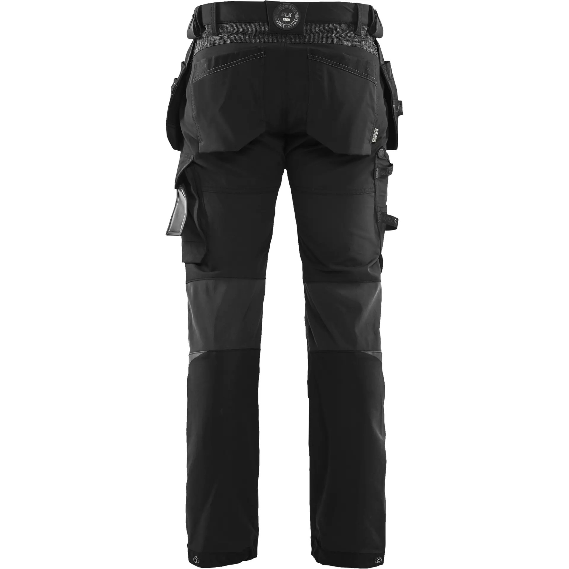 Blaklader 152216459998, 4-Way Stretch Craftsman Work Trousers, Black/Dark Grey, image 4