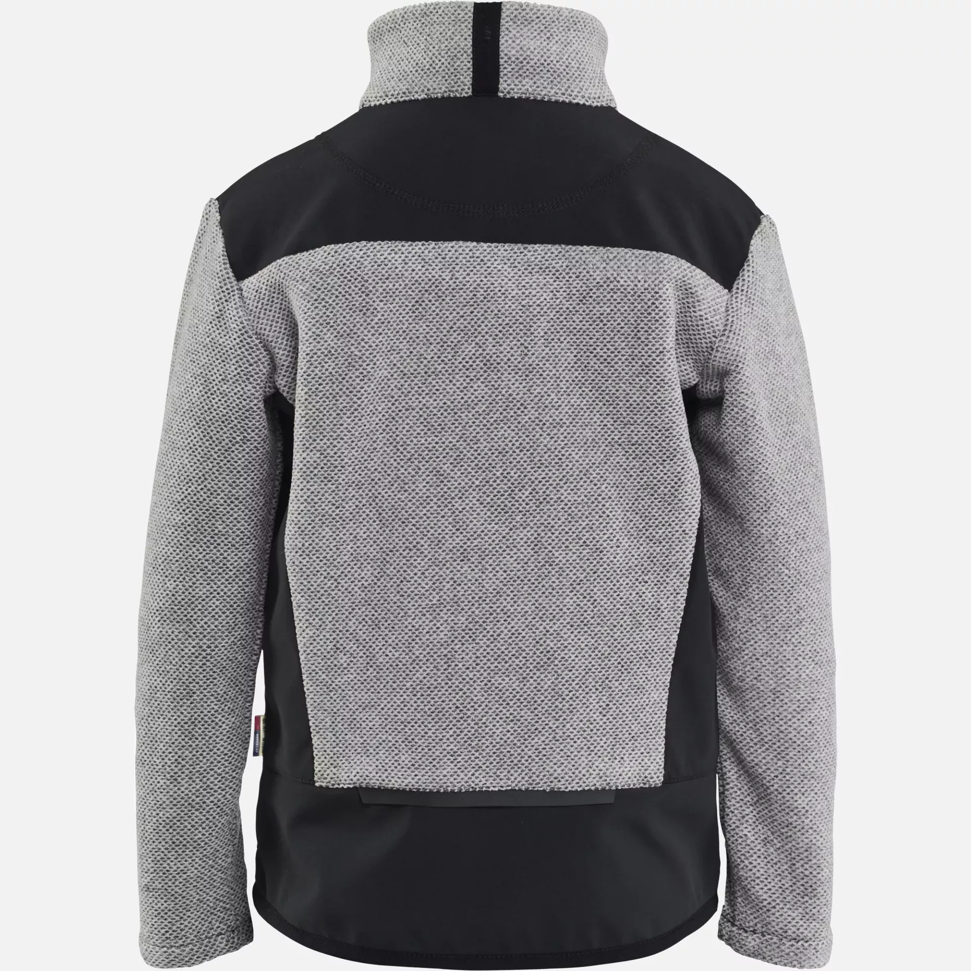 Blaklader 520725369099, Kids Knitted Fleece Pullover, Grey Melange/Black, image 4