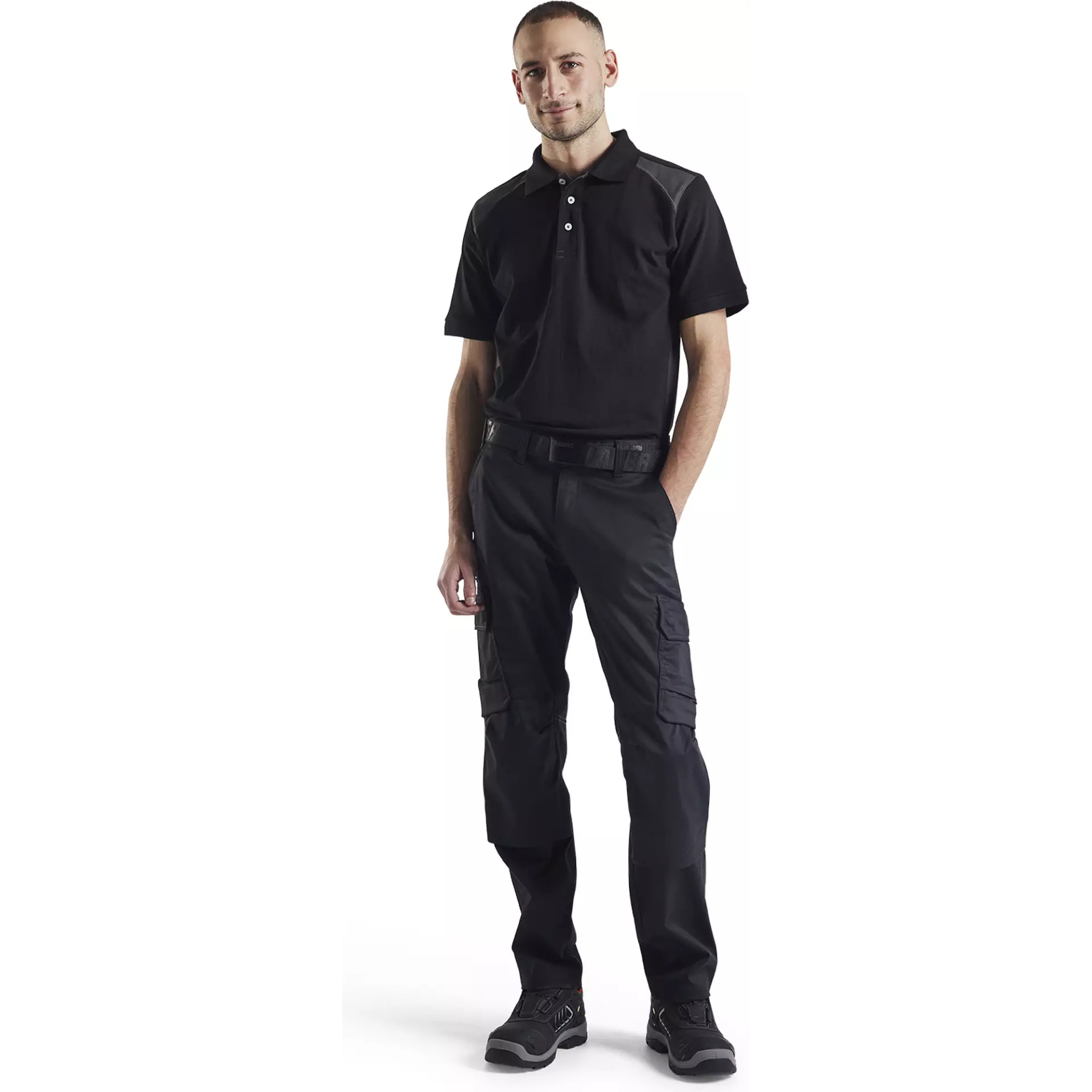 Blaklader 144818329998, Industry Stretch Work Trousers with Knee Pad Pockets, Black/Dark Grey, image 5