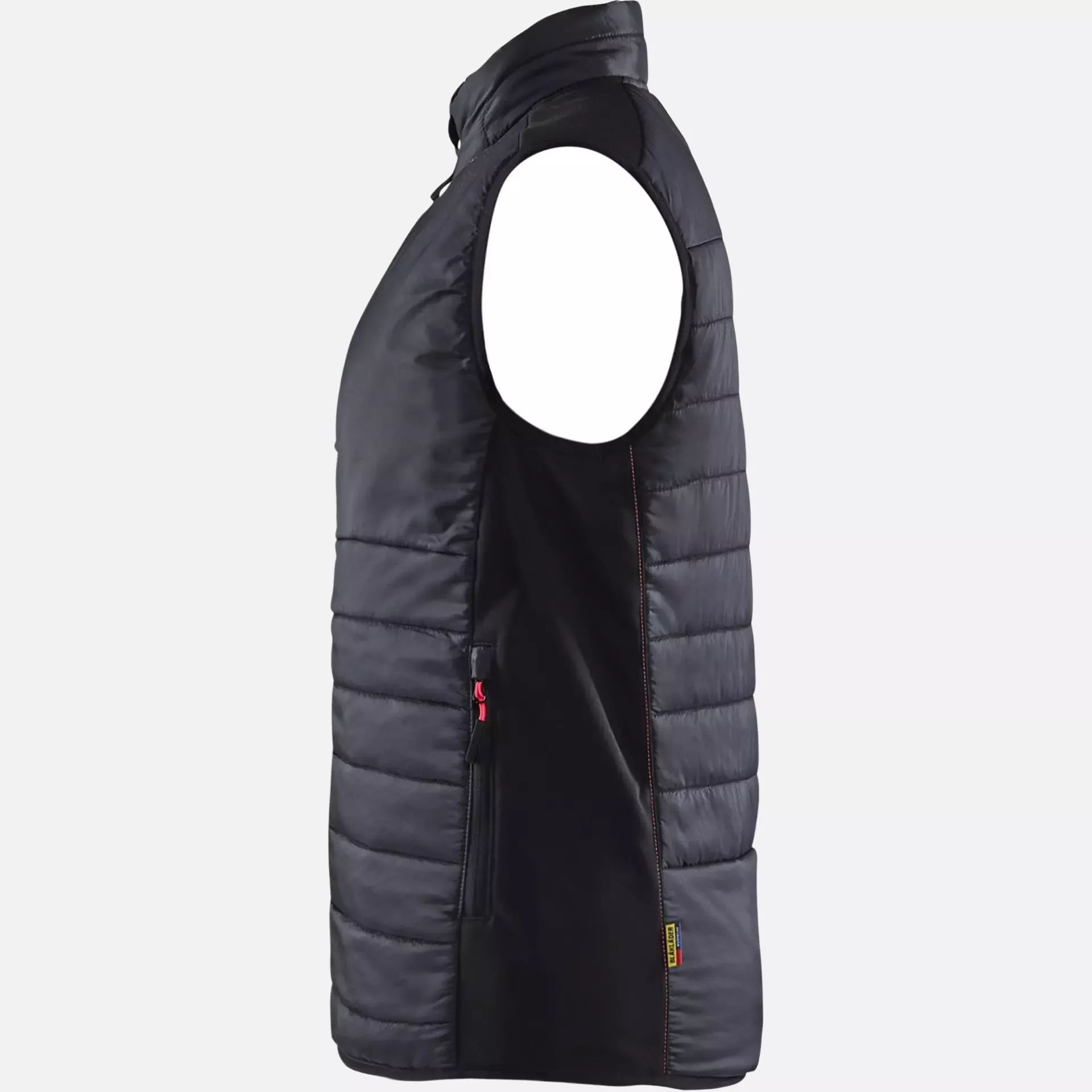 Blaklader 386420309956, Women's Lined Vest, Black/Red, image 3