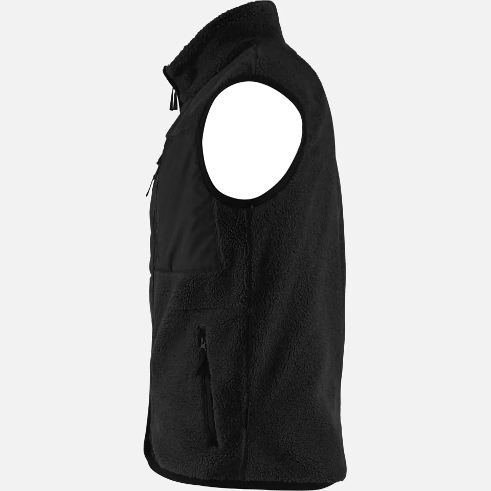 Blaklader 382029559900, Pile Vest, Black, image 3, gallery thumbnail
