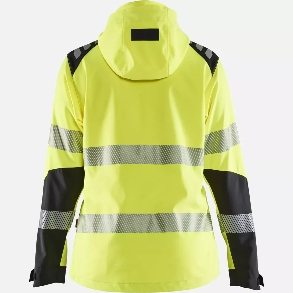 Blaklader 479125133399, High Vis Women's Softshell Jacket, Yellow/Black, image 4, gallery thumbnail