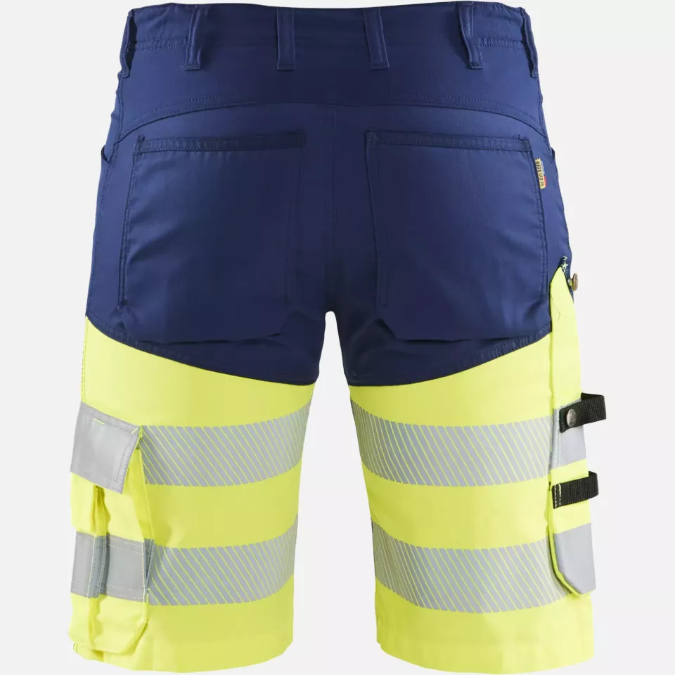 Blaklader 154118118933, High Vis Stretch Shorts, Navy Blue/ Yellow, image 4, gallery thumbnail