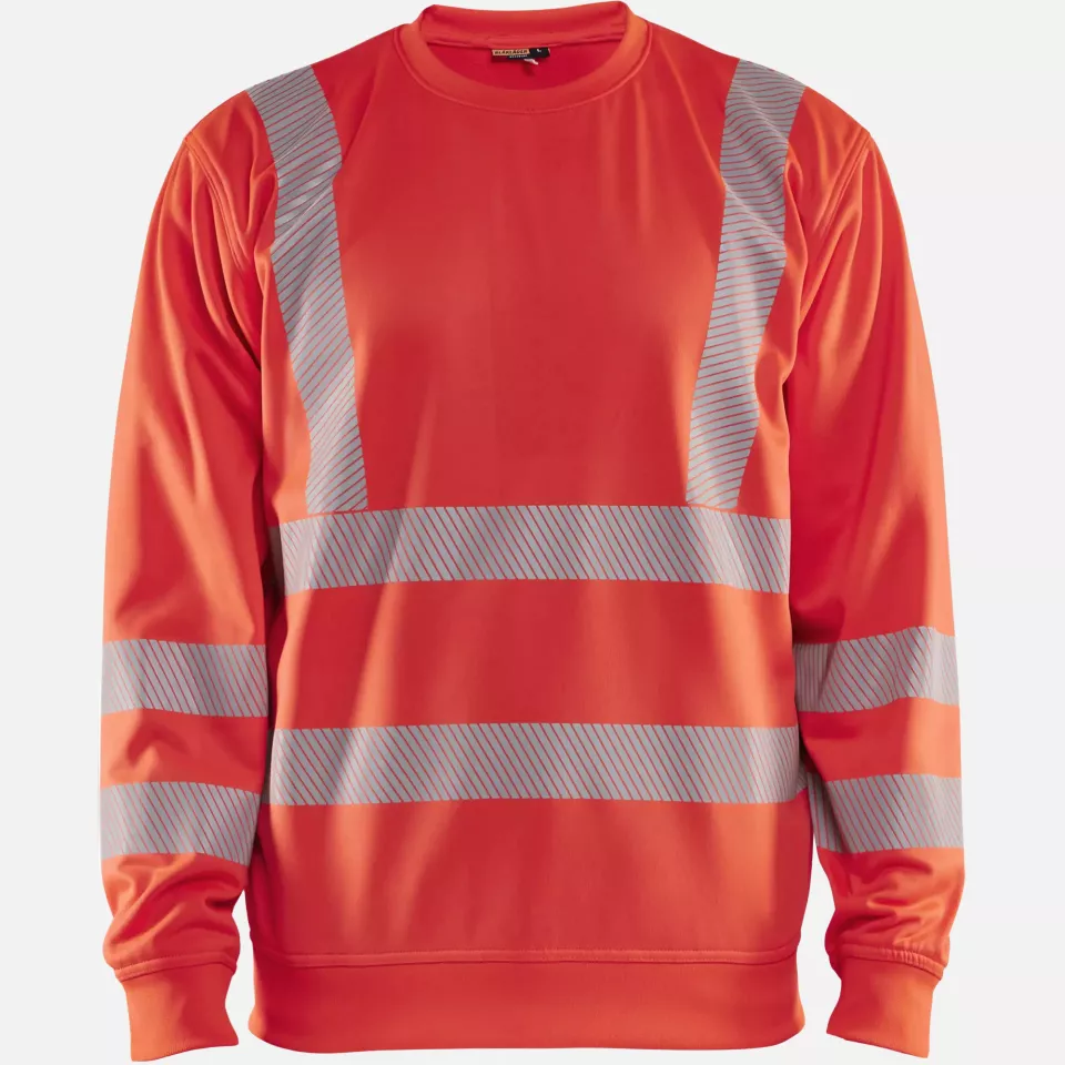Blaklader 356225385500, High Vis Sweatshirt, Red, image 1, gallery thumbnail