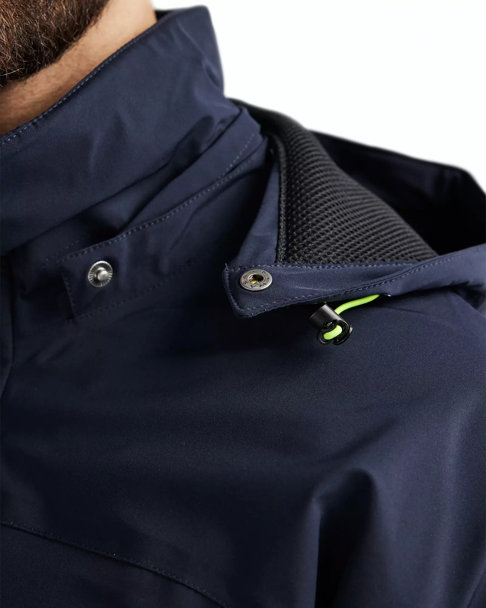 Blaklader 448419178633, Lined Lightweight Stretch Winter Jacket, Dark Navy Blue/Yellow, image 7