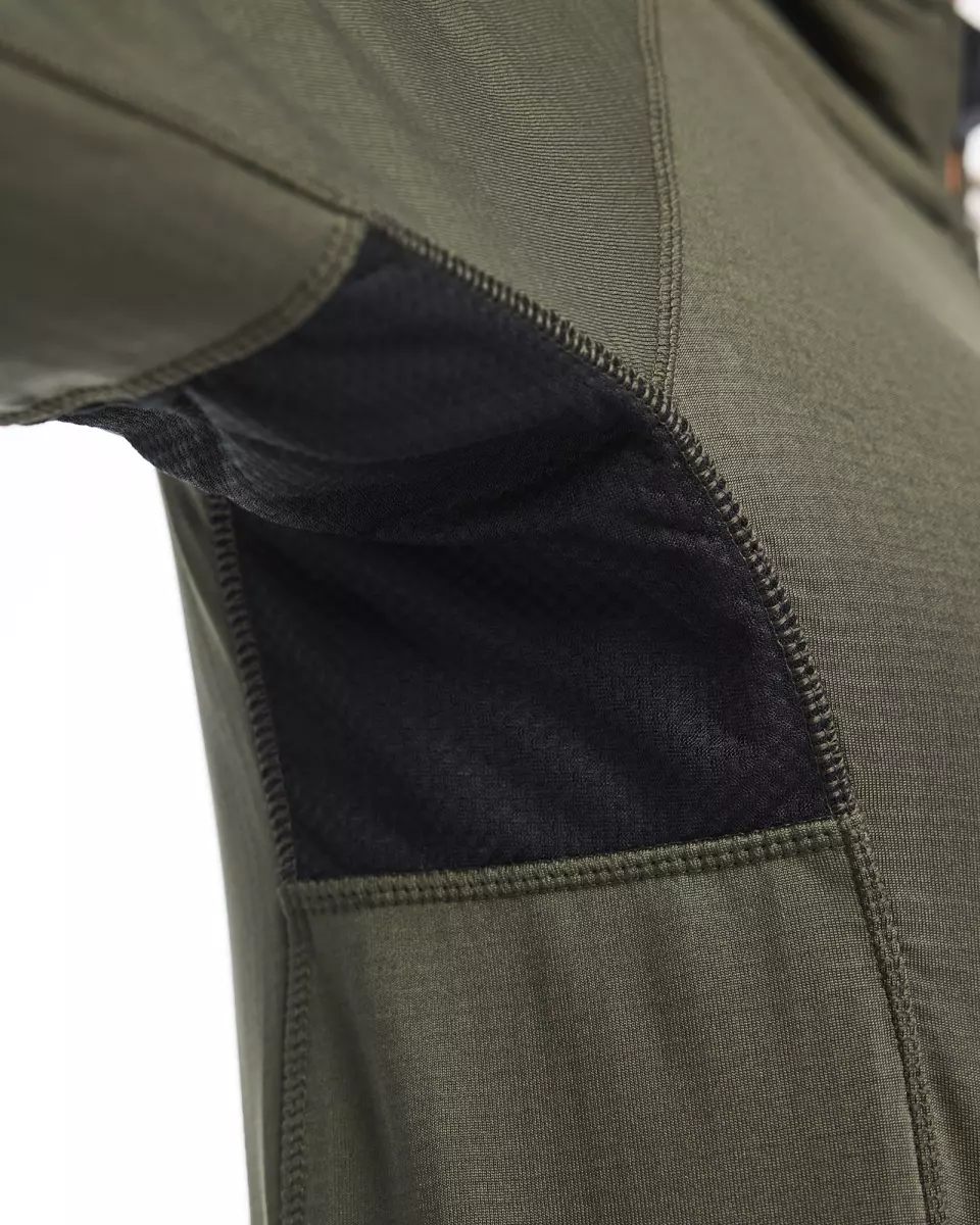 Blåkläder 474525394240, STRIKER Women's Fleece Jacket, Forest Green/Rust, image 6, gallery thumbnail