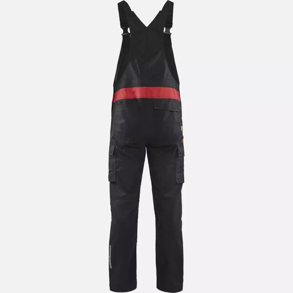 Blaklader 264418329956, Industry Bib and Brace, Black/Red, image 4, gallery thumbnail