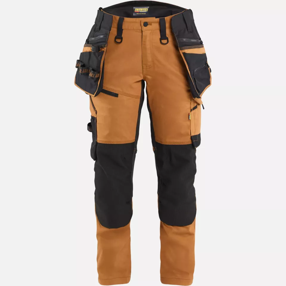 Blaklader 717011494099, STRIKER Women's Stretch Craftsman Work Trousers, Rust/Black, image 1, gallery thumbnail