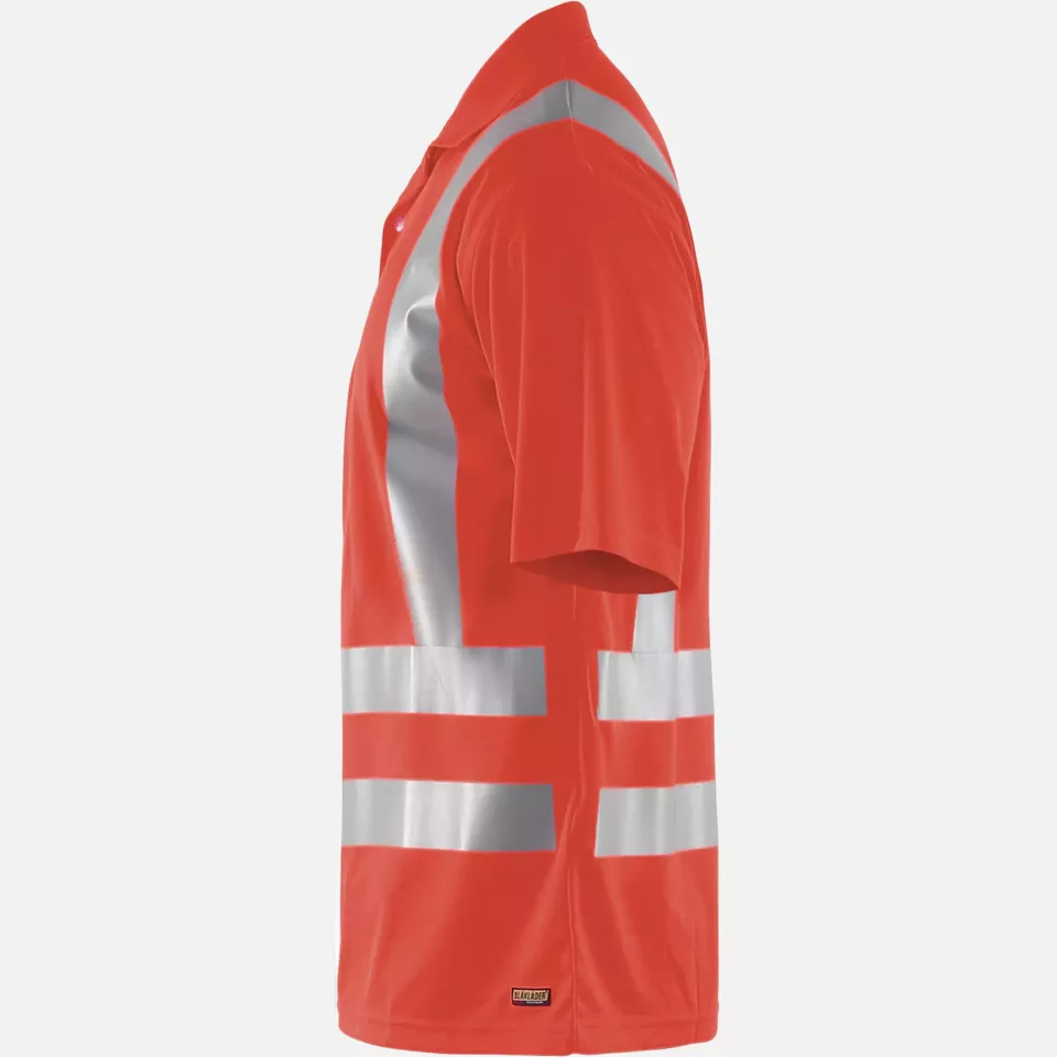 Blaklader 339110115500, High Vis UV Protection Polo Shirt, Red, image 3, gallery thumbnail