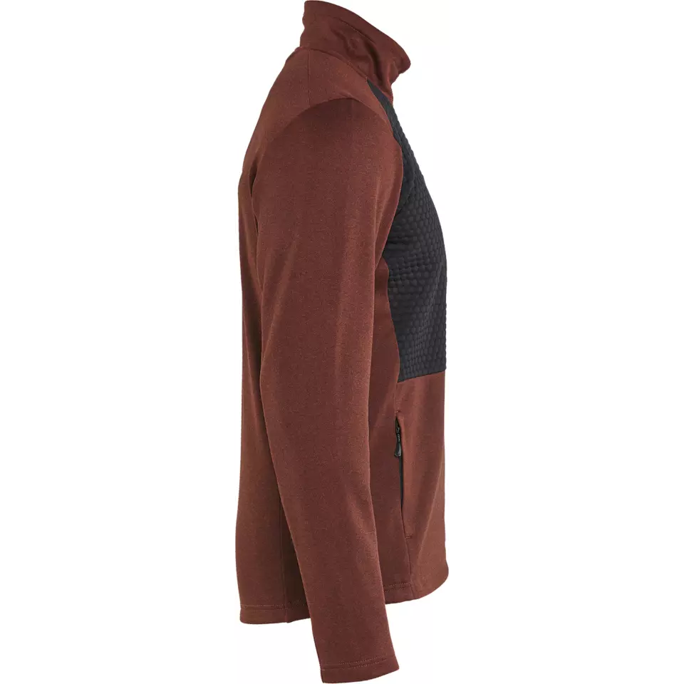 Blaklader 354825335999, Full Zip Sweatshirt, Rust Red/Black, image 2, gallery thumbnail