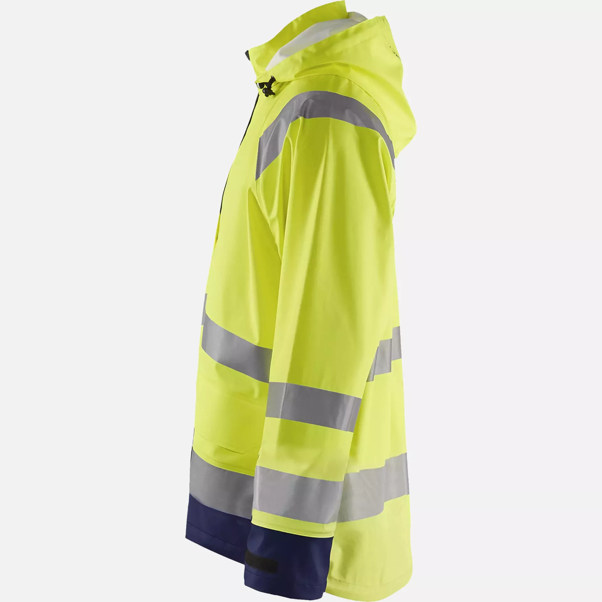 Blaklader 432320003389, High Vis Rain Jacket, Yellow/Navy Blue, image 4