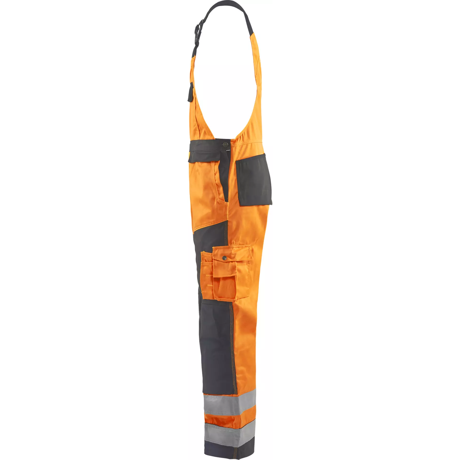 Blaklader 266018115396, High Vis Bib and Brace, Orange/Medium Grey, image 3