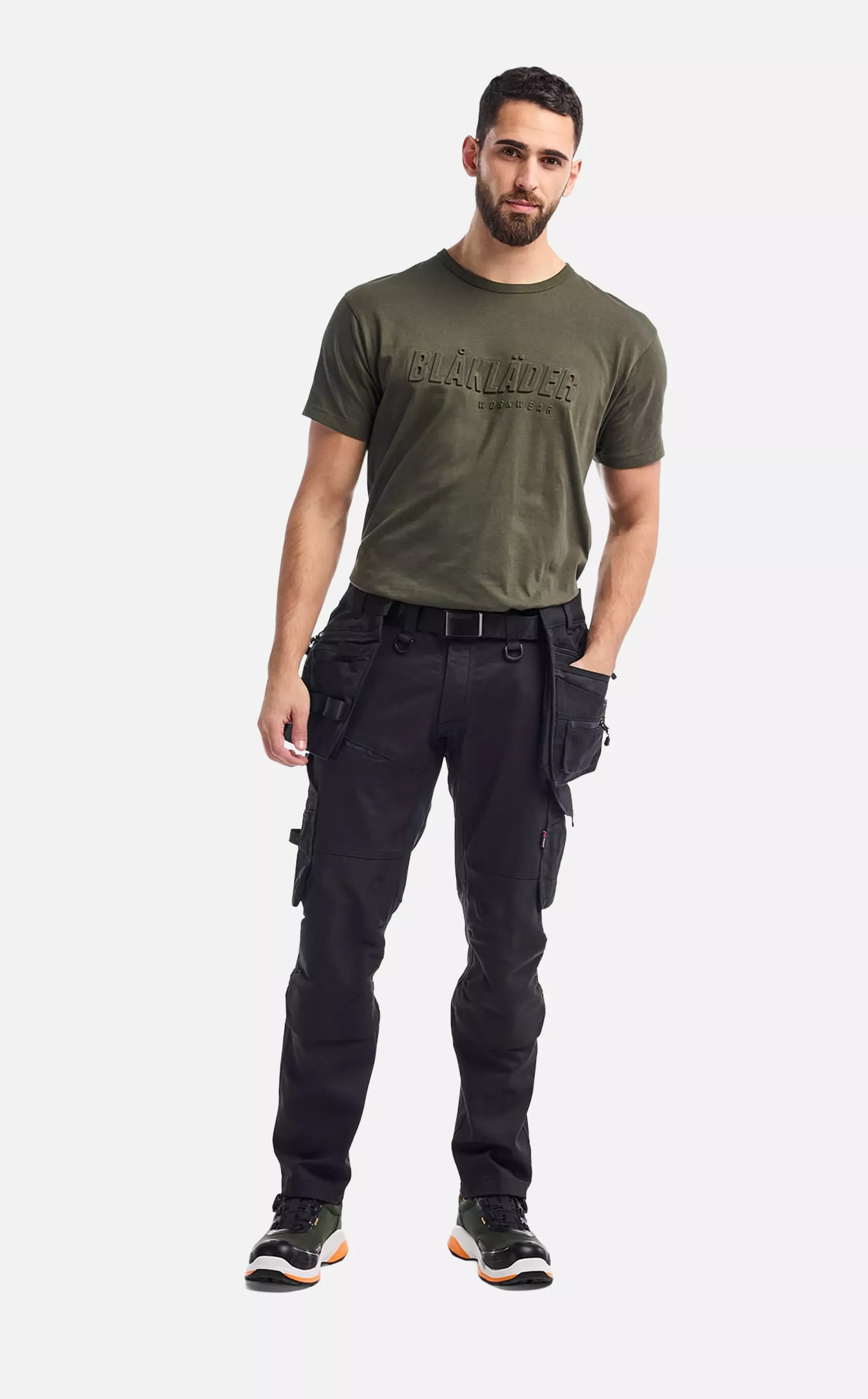 Blaklader 197011499999, STRIKER Stretch Craftsman Work Trousers, Black/Black, image 8