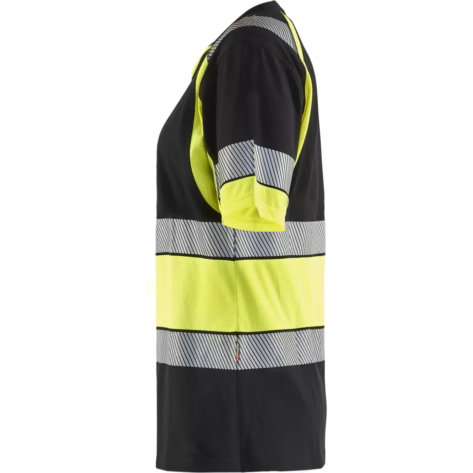Blåkläder 341010309933, High Vis Ladies T-Shirt, Black/Yellow, image 3, gallery thumbnail