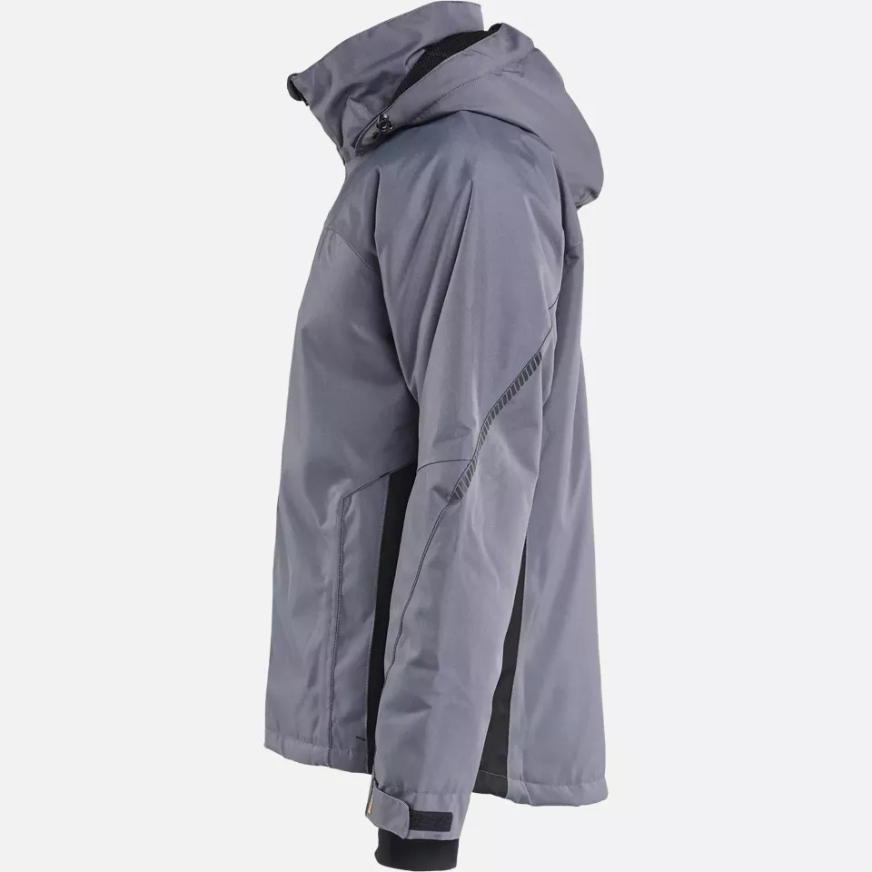 Blaklader 489019779699, Lined Lightweight Winter Jacket, Medium Grey/Black, image 3, gallery thumbnail