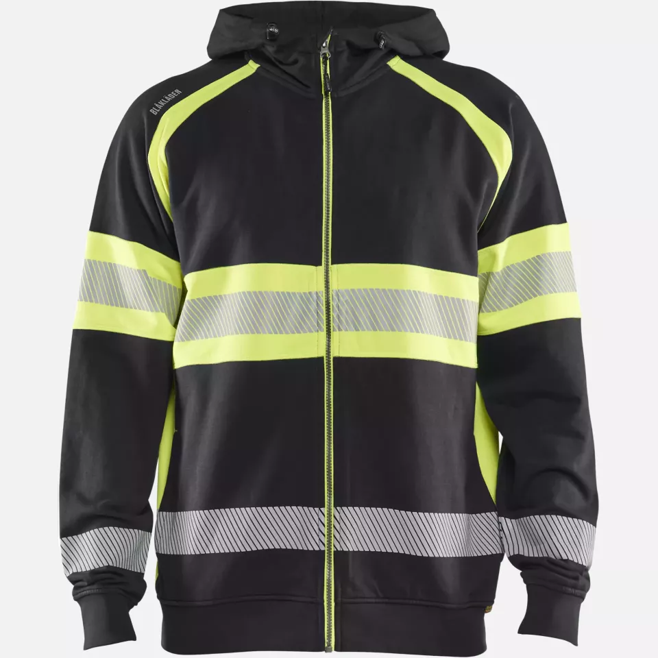 Blaklader 355211589933, High Vis Kapuzenjacke, Schwarz/Gelb, image 1, gallery thumbnail