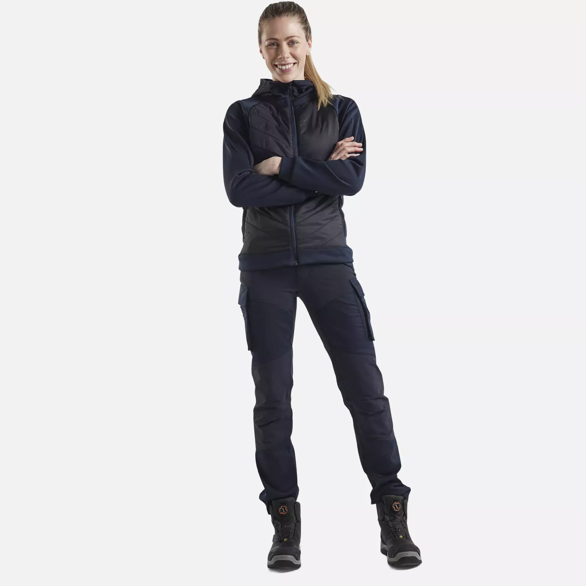 Blaklader 346425268699, Ladies Hybrid Sweatshirt, Dark Navy/Black, image 5