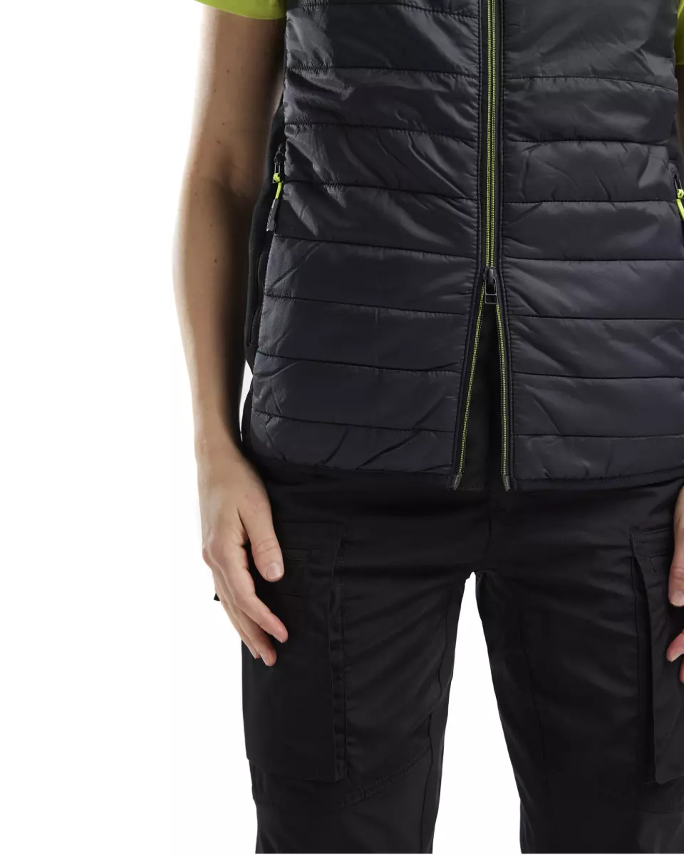 Blaklader 386420309933, Damen Gefütterte Weste, Schwarz/Gelb, image 6, gallery thumbnail