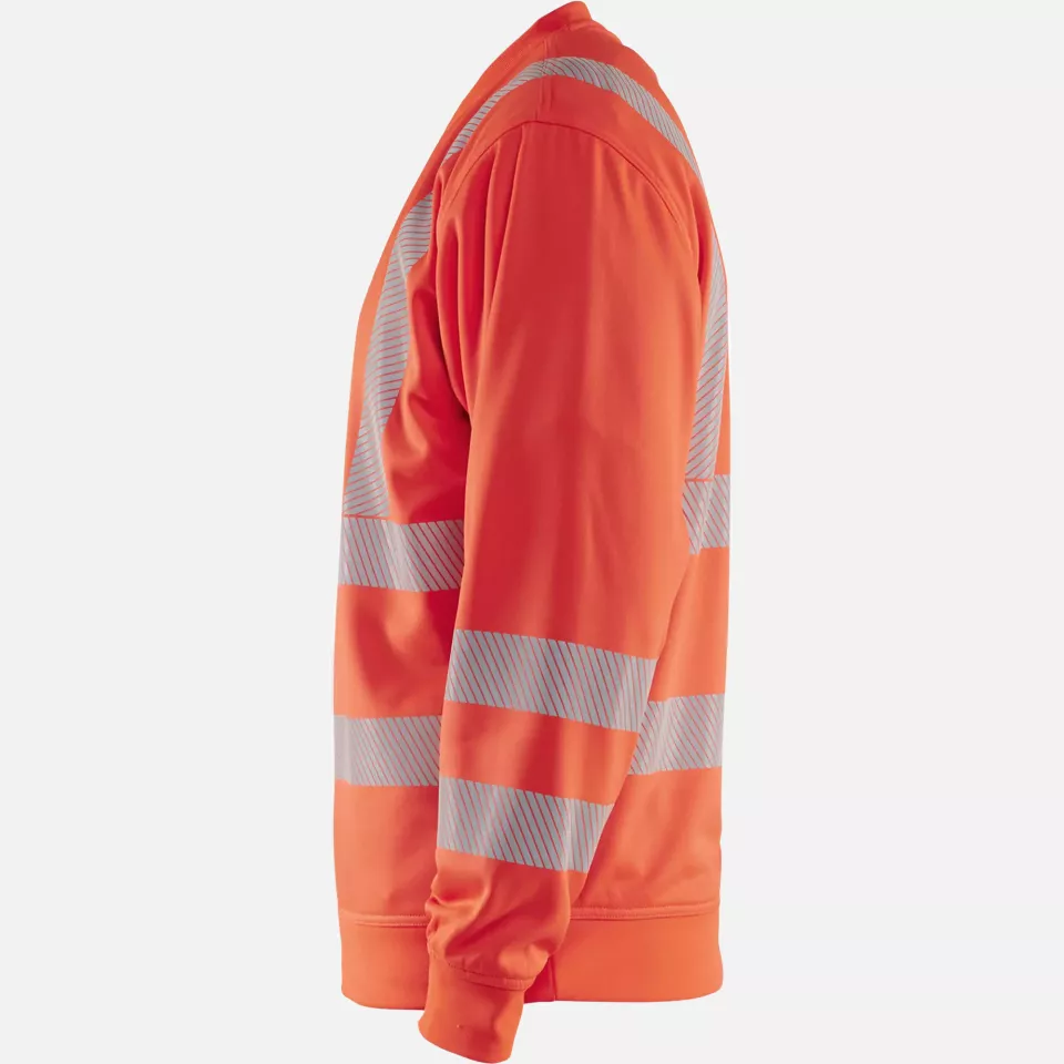 Blaklader 356225385500, High Vis Sweatshirt, Red, image 3, gallery thumbnail