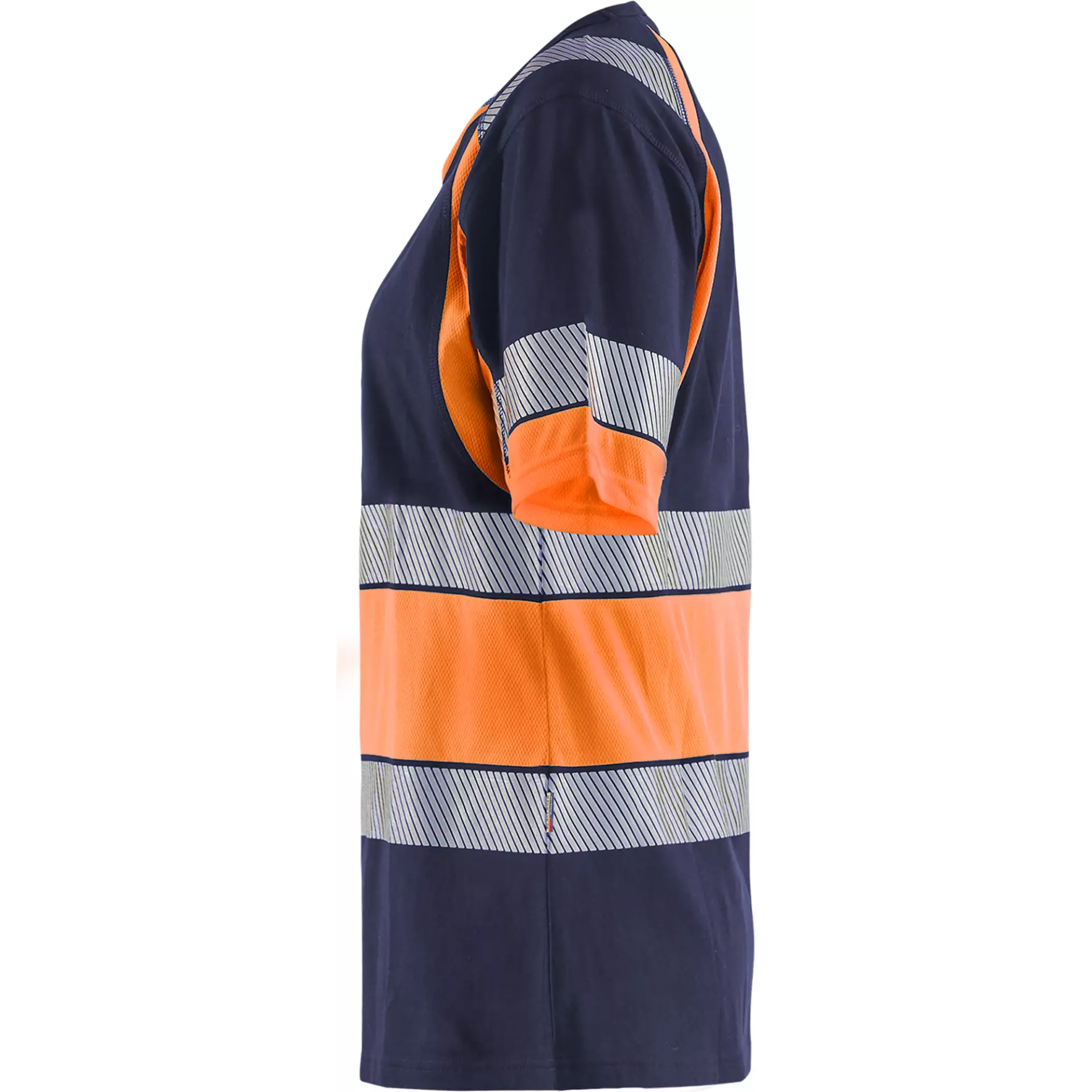 Blåkläder 341010308853, High Vis Ladies T-Shirt, Navy Blue/Orange, image 3