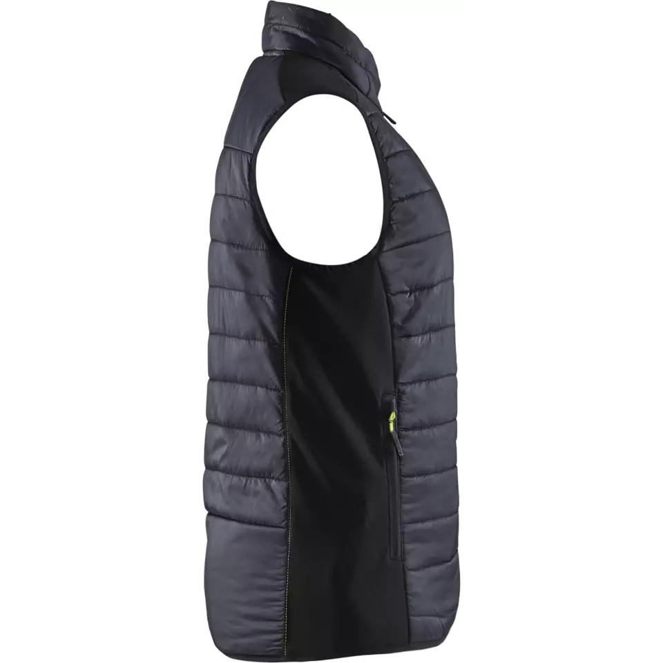 Blaklader 386420309933, Damen Gefütterte Weste, Schwarz/Gelb, image 2, gallery thumbnail