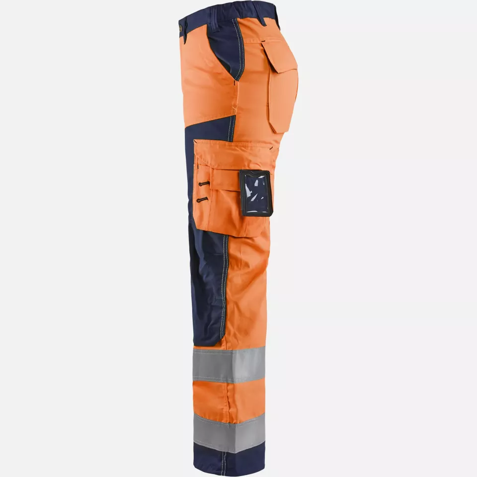 Blaklader 715518115389, High Vis Damen Arbeitshose, Orange/Marineblau, image 3, gallery thumbnail