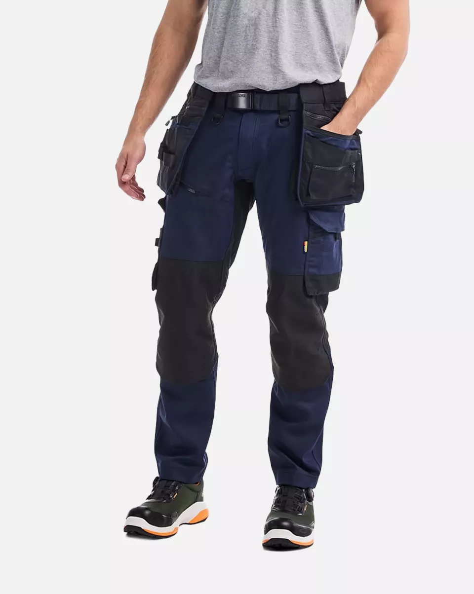 Blaklader 197011498699, STRIKER Stretch Craftsman Work Trousers, Dark Navy/Black, image 9, gallery thumbnail